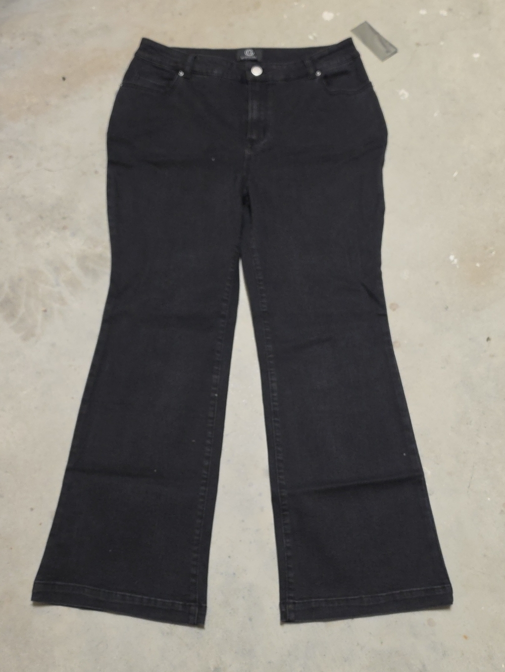Nwt G BY GIULIANA Black Flared Jeans - Classic Bootcut #455